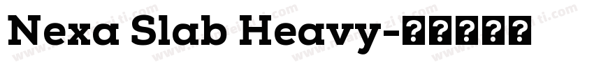Nexa Slab Heavy字体转换